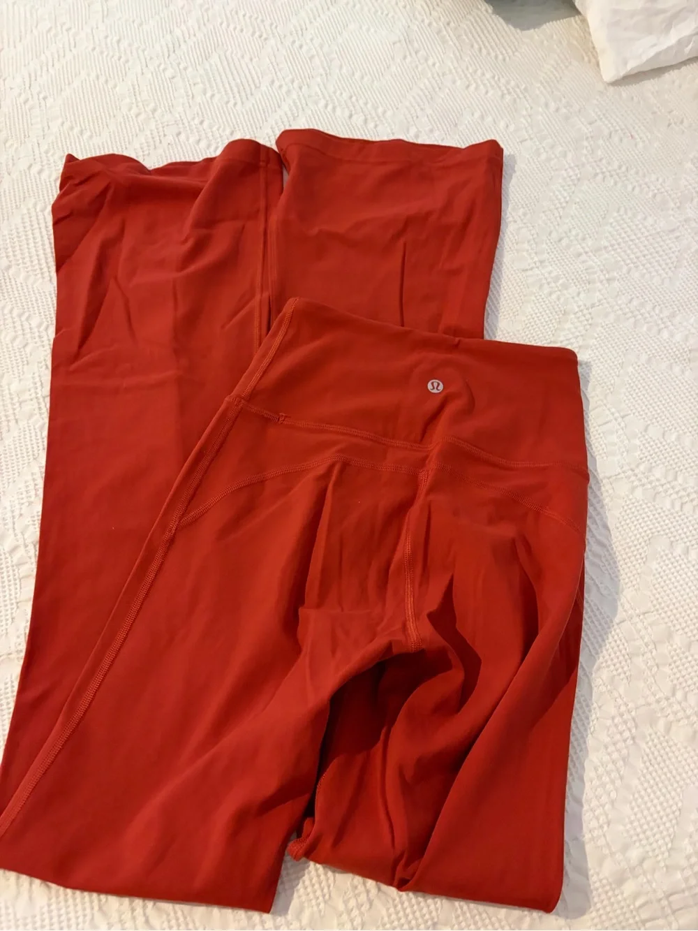 lululemon Scarlet Red Leggings with Logo